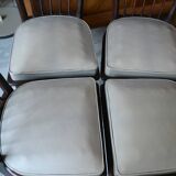 4 chairs Charles Ramos 60s solid beech