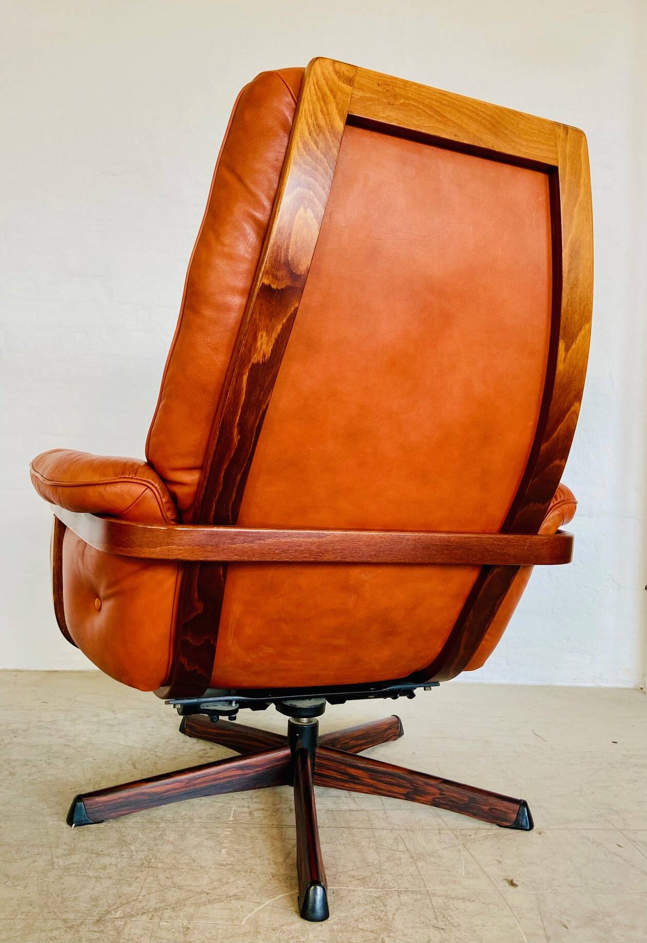 Vintage Danish mid-century Gote Mobler reclining lounge chair 1970s