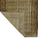 One-of-a-kind turkish handwoven vintage rug - rustic vintage charm 243x 151