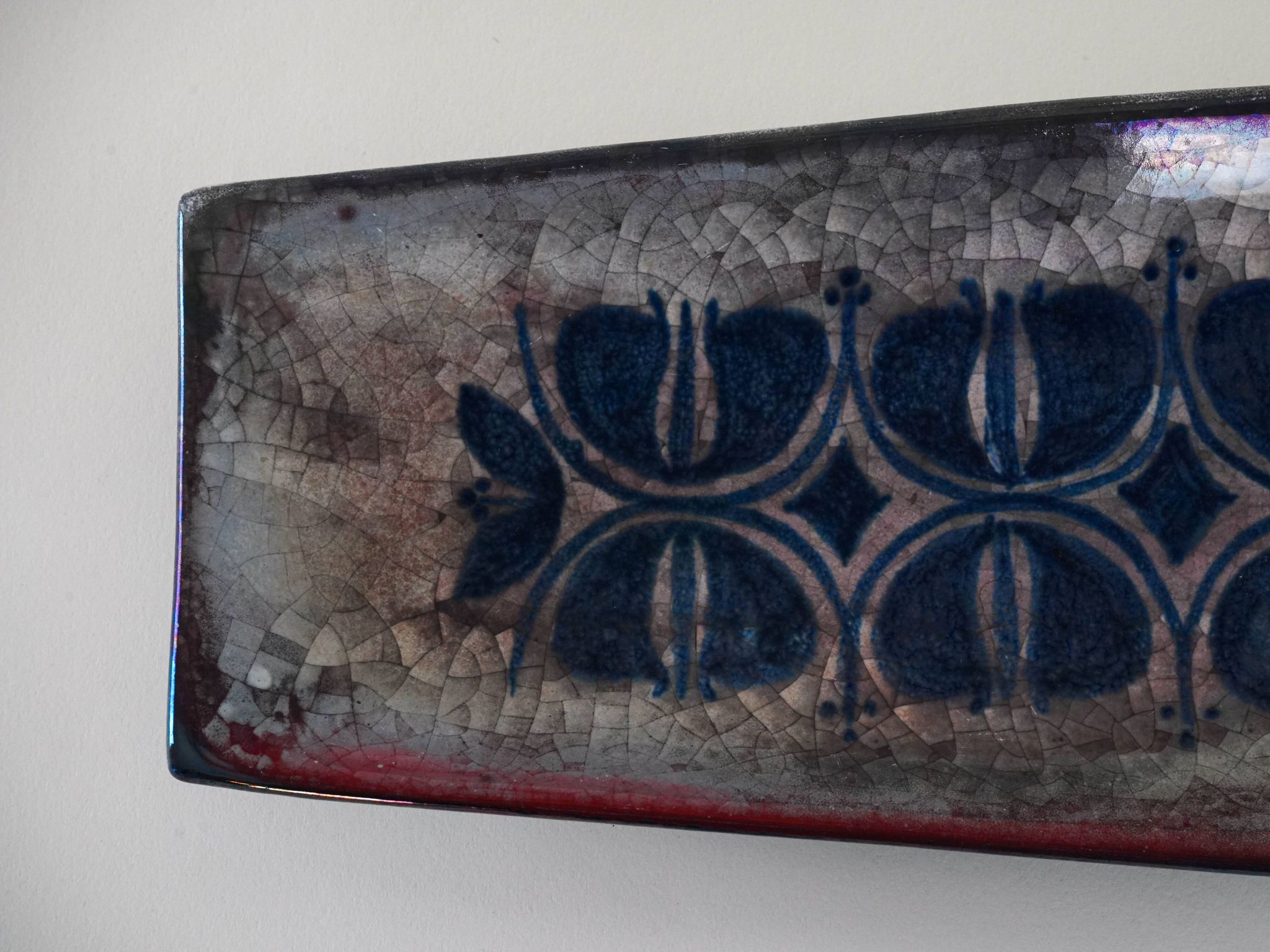 Plat en céramique, design danois, années 1960, designer : Marianne Starck