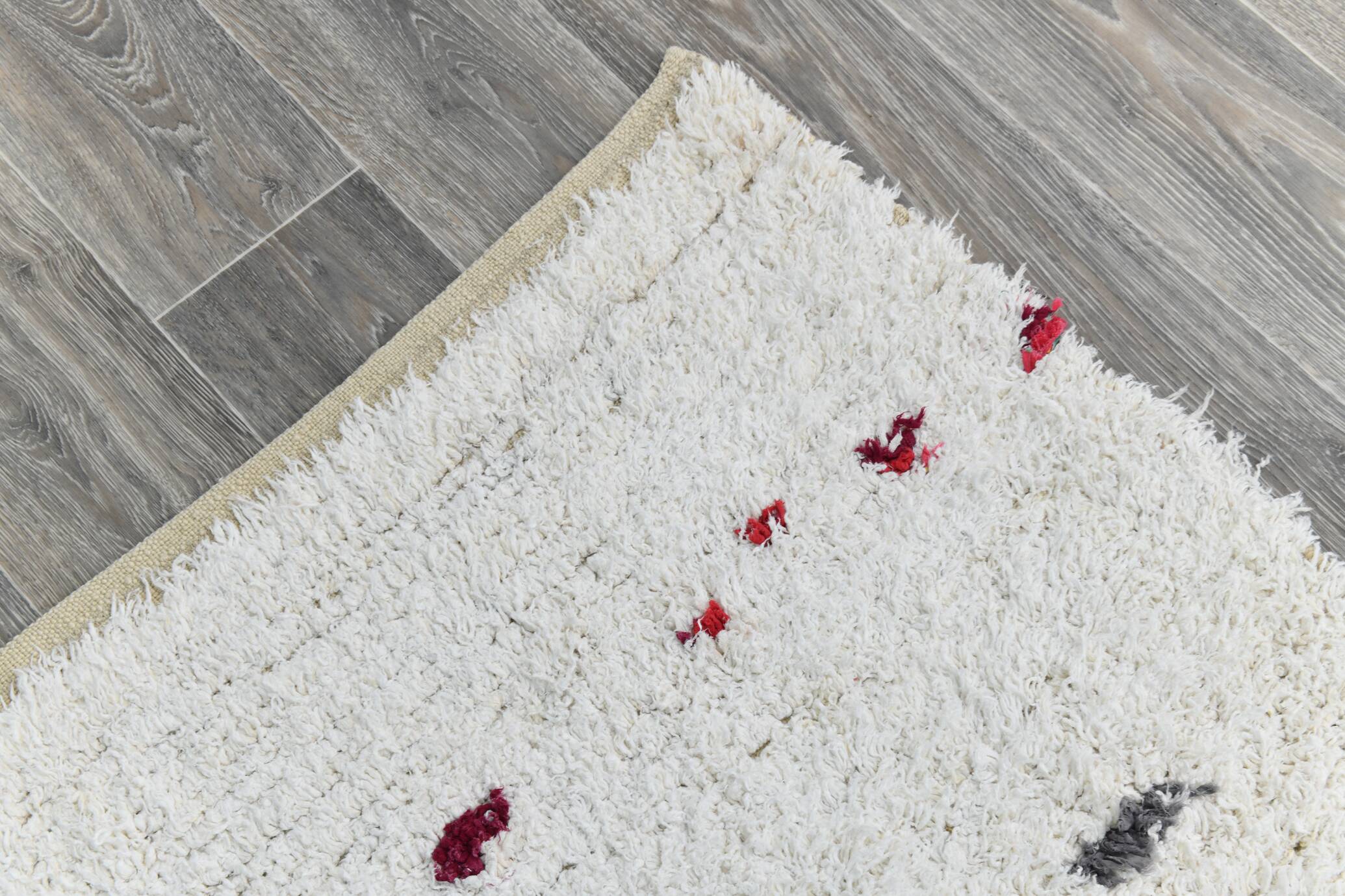 6x9 Off White Contemporary Vintage Rug, 198x277Cm