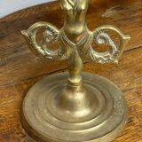 Mermaid-shaped chandelier in bronze