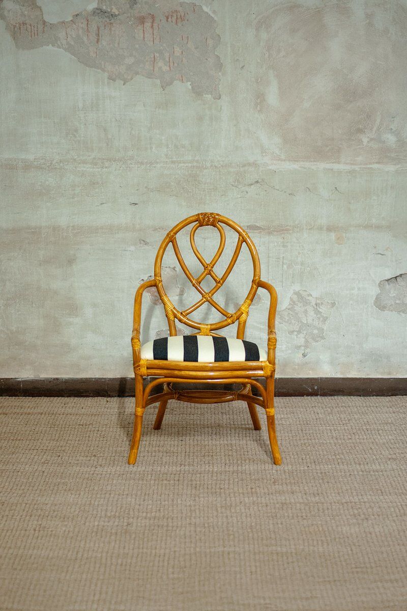Vintage bamboo chairs, 1970s, set of 6