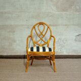 Vintage bamboo chairs, 1970s, set of 6