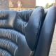 2x Joe Colombo Elda LONGHI Chair Black leather, White fiberglass