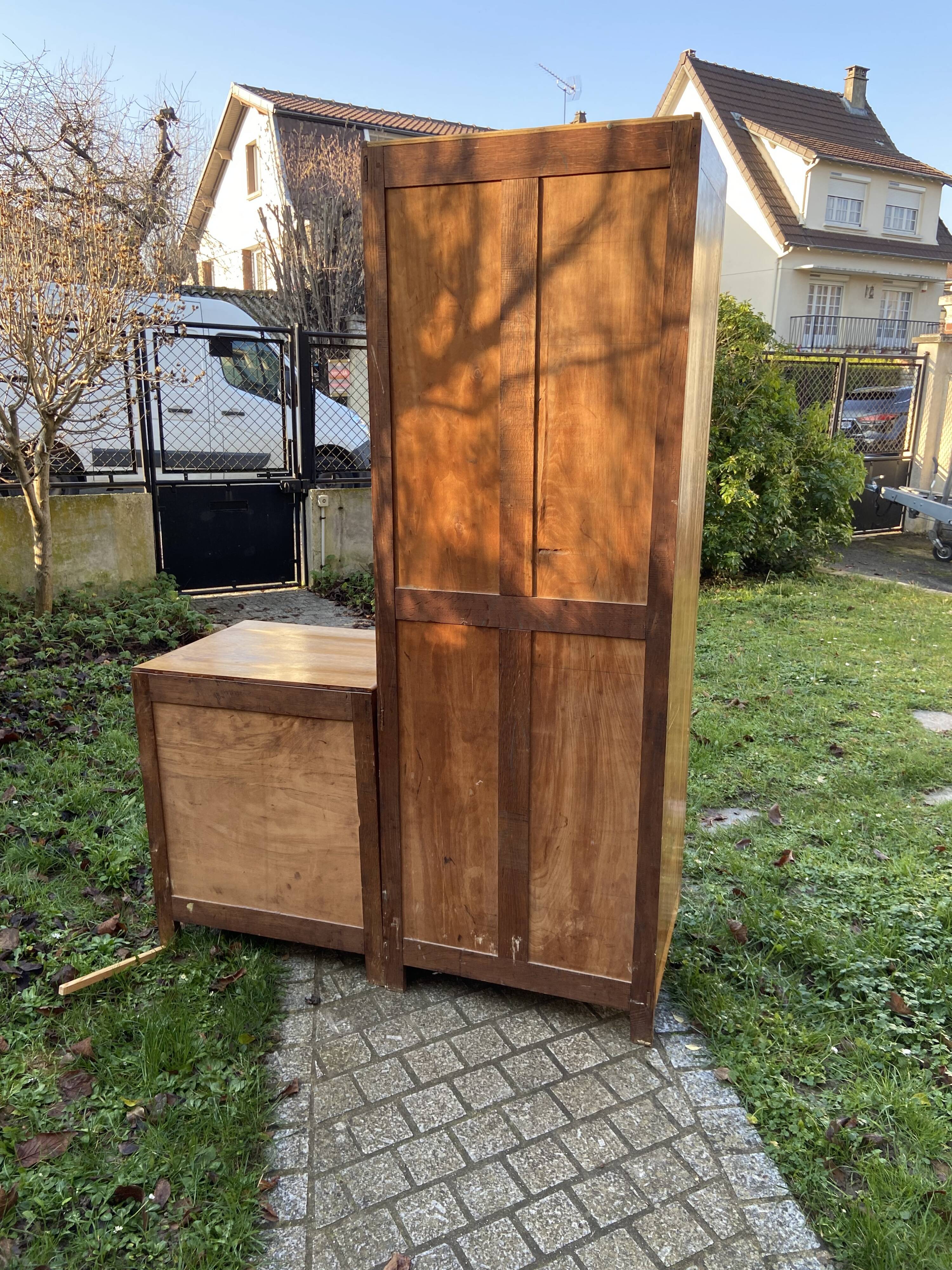 Asymmetrical Art Deco chest cabinet