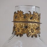 Charming little bulb vase 1900 gilded brass frame