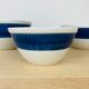 3 Koka ceramic salad bowls by Rörstrand Sweden, Scandinavian