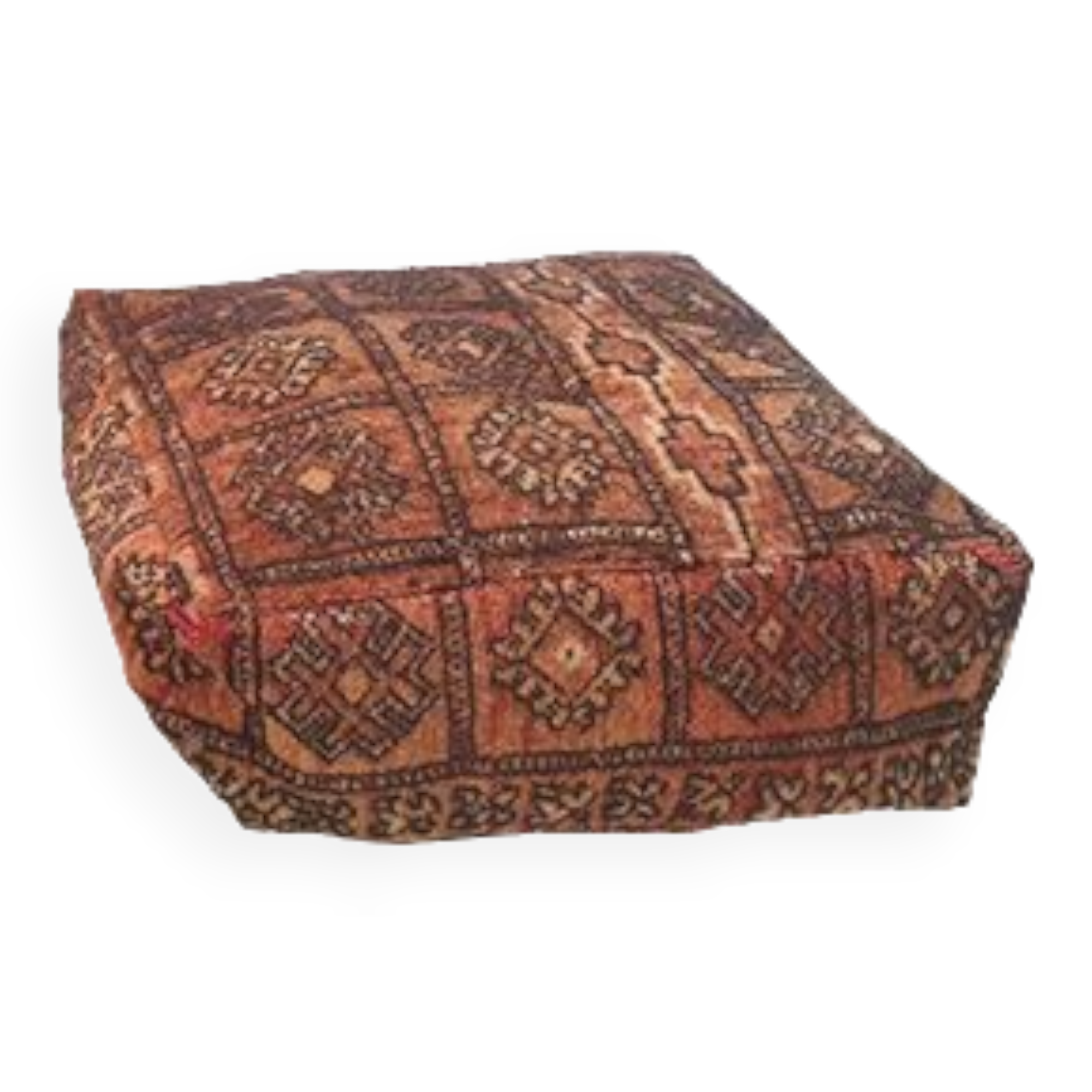 Moroccan carpet pouf / floor pillow