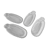 Ensemble de quatre coupes à glace "Banana Split" vintage en forme de feuille de palme, 22 cm