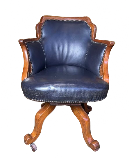 Fauteuil de bureau pivotant anglais