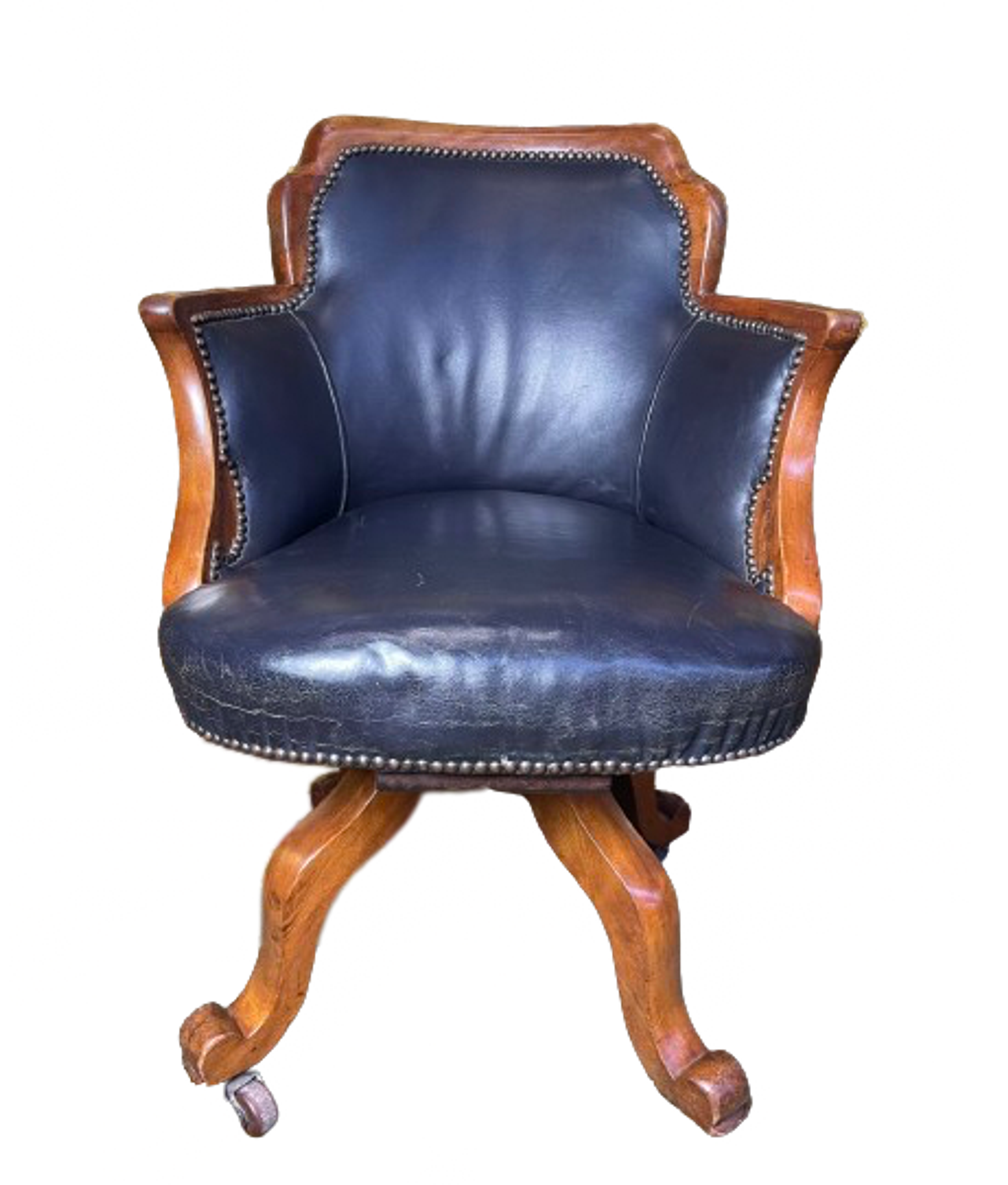 Fauteuil de bureau pivotant anglais