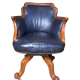 Fauteuil de bureau pivotant anglais