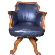 Fauteuil de bureau pivotant anglais