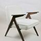 Fauteuil beige Bunny de Józef Chierowski, années 1970