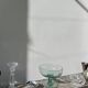 Murano blown glass fruit bowl / footed dish