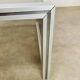 Aluminum and smoked glass coffee table, 1970s