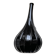 Salviati 2007 Glossy Black Signed Drop Vase 17 cm