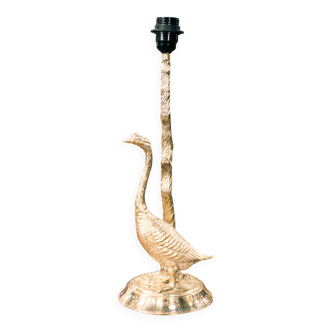 Vintage Silver-Plated Goose Lamp