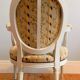 Chaise et fauteuil médaillon, style louis xvi, vers 1950