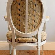 Chair and armchair medallion, Louis XVI style, circa 1950