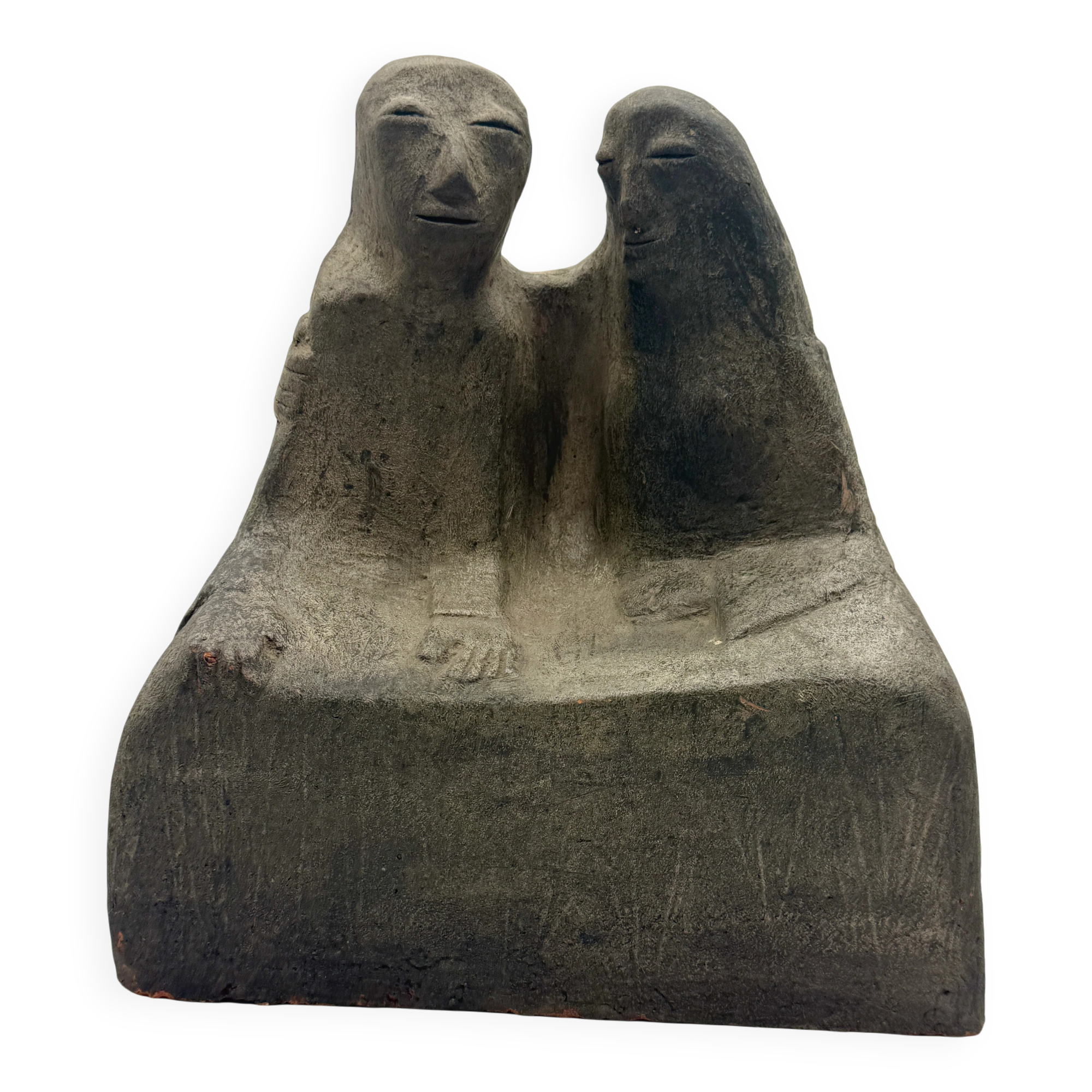 Sculpture en céramique "Coppia" Clizia (Mario Giani), Italie, 1970s