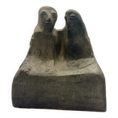 Ceramic sculpture "Coppia" Clizia (Mario Giani), Italy, 1970s