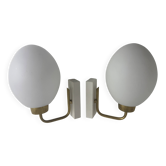 PAIR OF VINTAGE OVOID WALL LIGHTS
