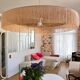 Pendant lamp Raphia Parasol with fringes