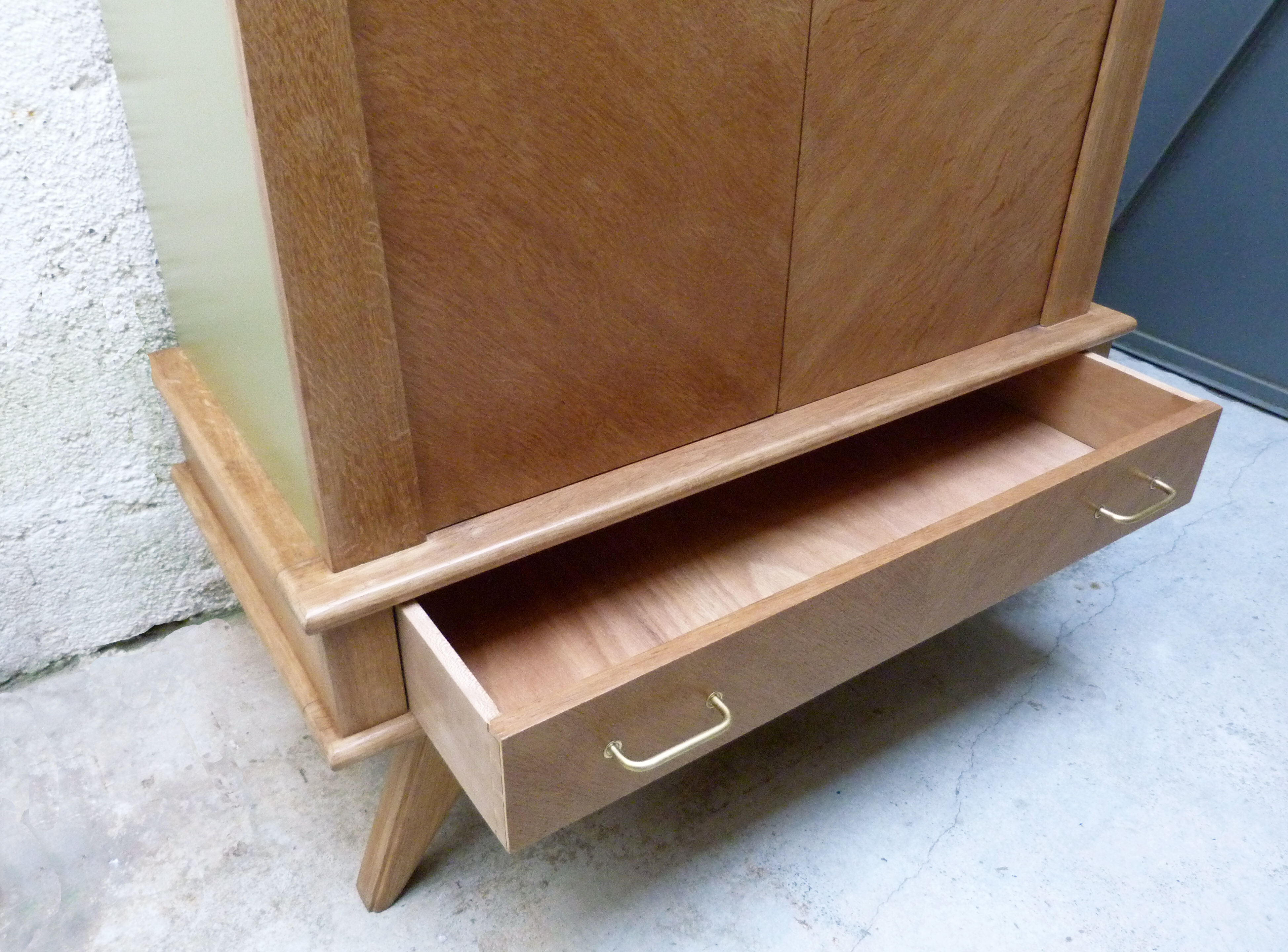 Vintage compass feet cabinet