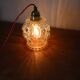 Moulded glass hanging lamp