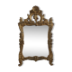 Antique mirror in stuccoed and gilded wood - rocaille style - France 50x86cm