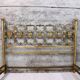 60s/70s bed design Luciano Frigerio in gilded brass