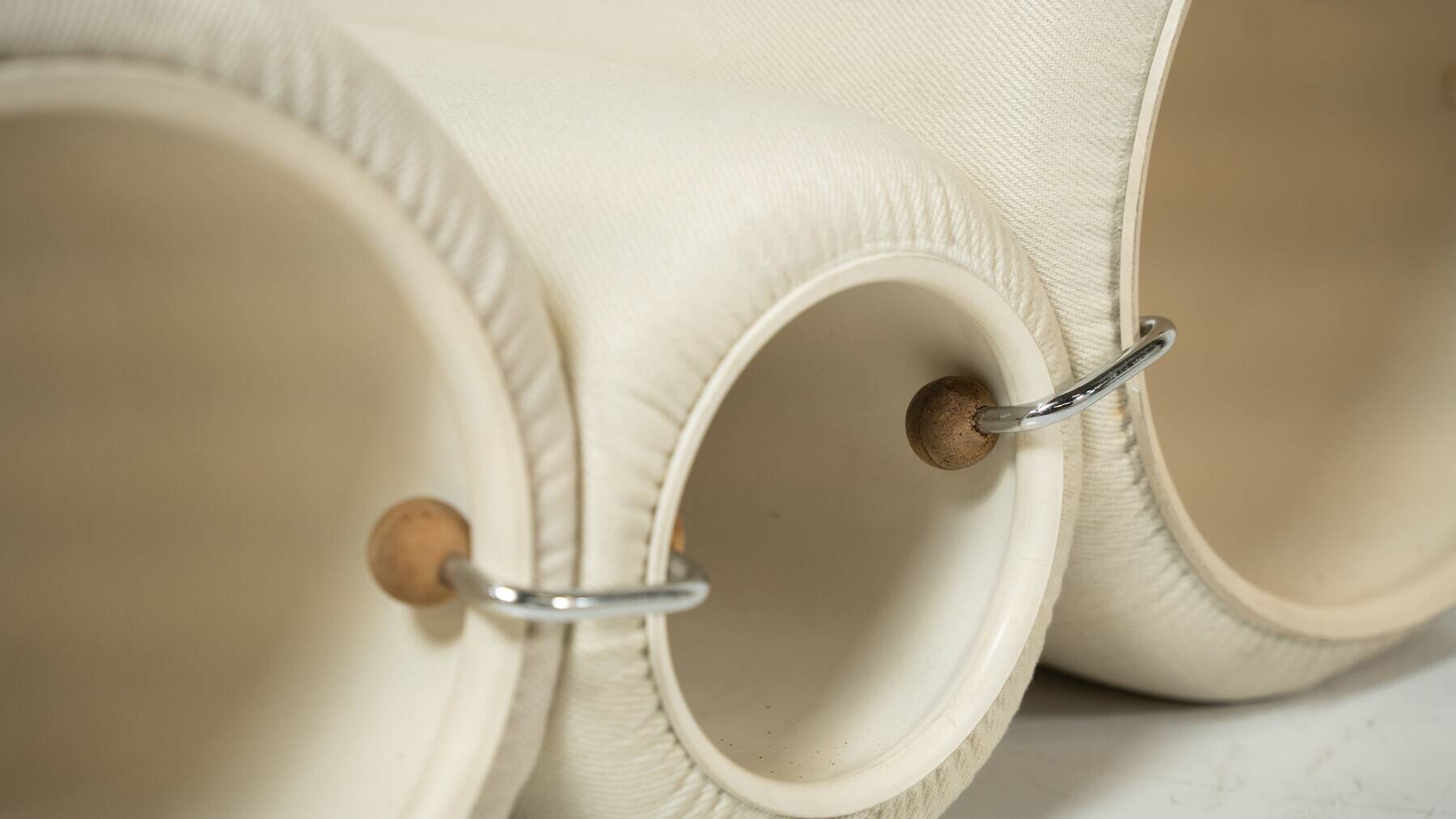 Pair of Tube Armchairs by Joe Colombo for Flexform, first edition.