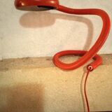 Orange flexible articulated lamp