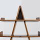 Vintage Brutalist Pyramid shelving unit book case