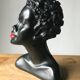 Plaster bust of a black woman 1950s Gino Manca