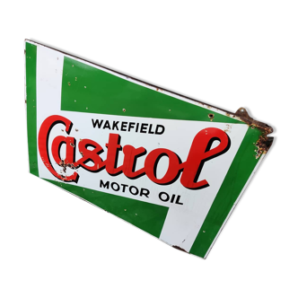 Vintage enamel Castrol sign, 1960s