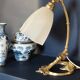 Art Nouveau table lamp + Art Deco globe