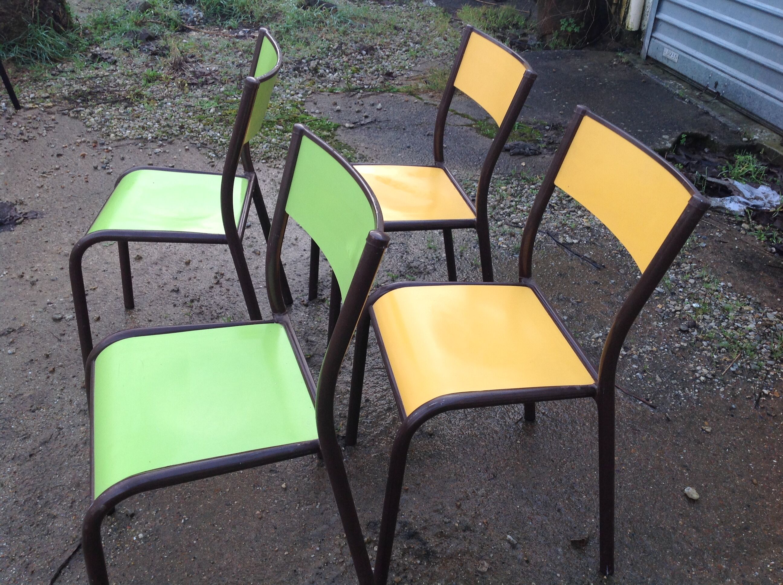 Color school chairs