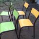 Color school chairs
