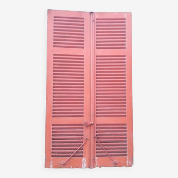 Pair of louvered shutters