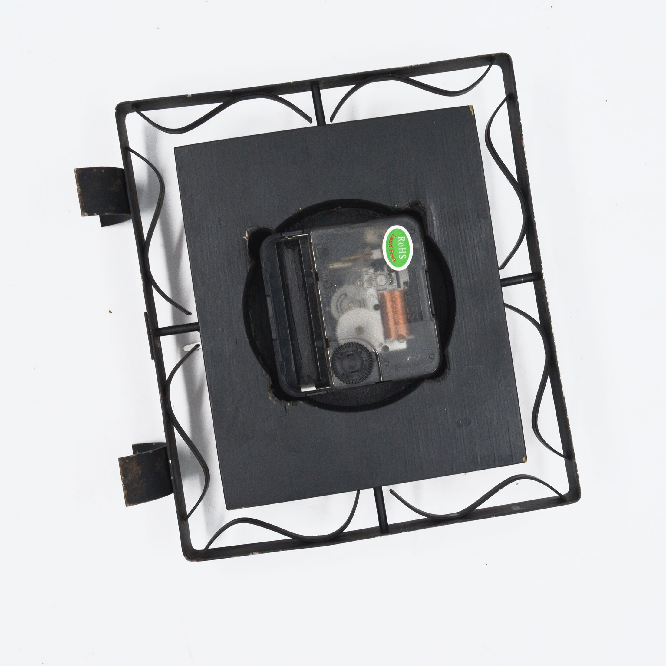 1970s modern electric fireplace clock VEB Elektrobau Greiz, Germany