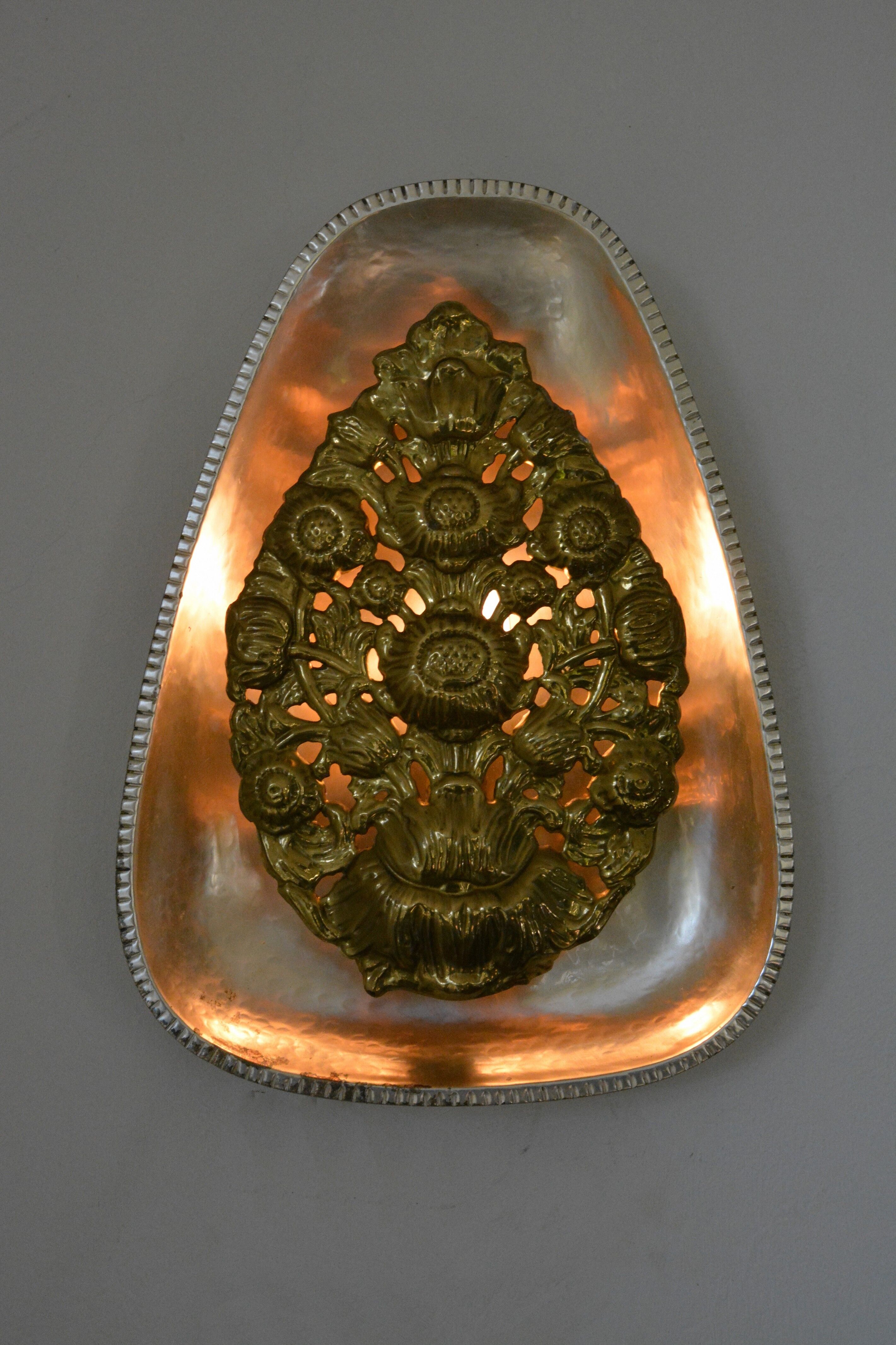 Very rare 50s wall lamp
