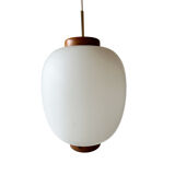 Karlby for Lyfa glass and teak pendant lamp