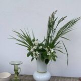 White opaline vase