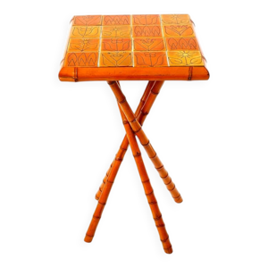 table d'appoint en bambou - 1960