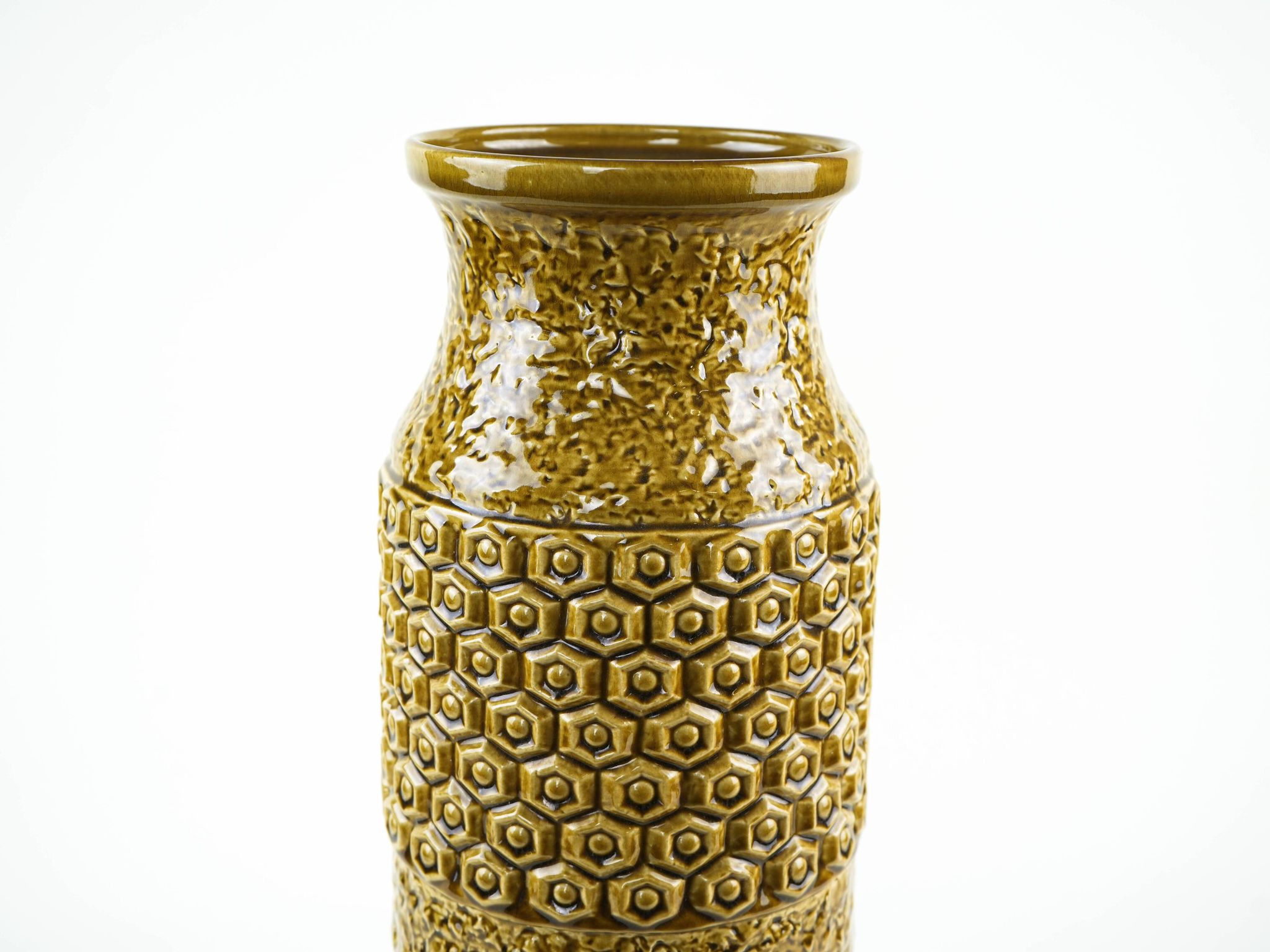 Vase en céramique de BAY Keramik avec glaçure Fat Lava, Allemagne, années 1970