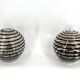 Pair of murano swirl glass table lamps, 1970s