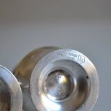 Salt and pepper shaker set, silver-plated metal, Mappin & Webb's Prince's Plate.